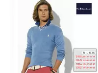 polo ralphlauren hommes manches longue t-shirt nouveau bleu pas cher